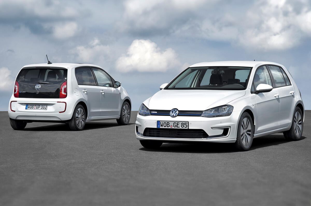 no title Volkswagen e-Golf and e-Up unveiled