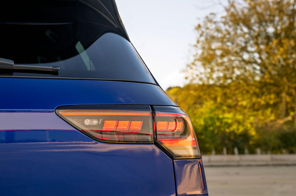 VW Golf R 2024 review tail light 0066 VW Golf R 2024 review tail light 0066