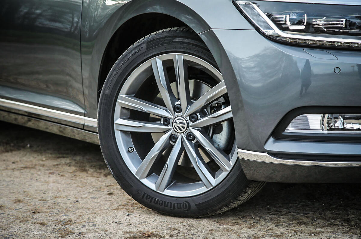 18in alloys are standard with GT trim Volkswagen Passats