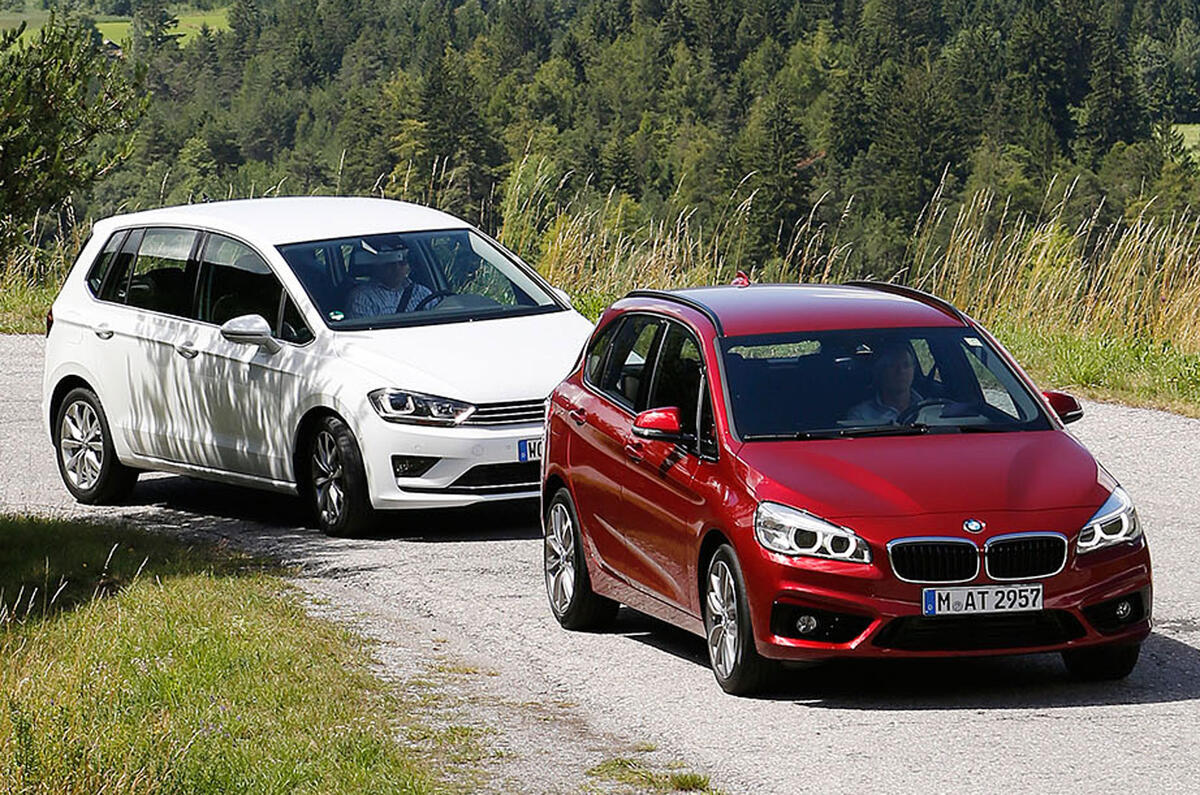 no title Comparison - BMW 2-series Active Tourer vs VW Golf SV