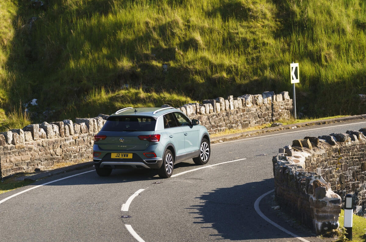 VW T Roc rear cornering VW T Roc rear cornering