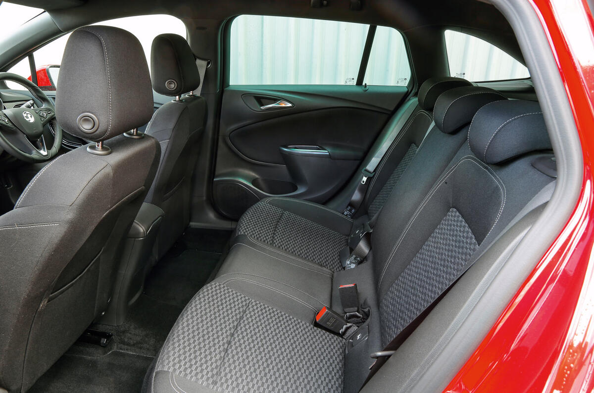 Vauxhall Astra ST rear seats