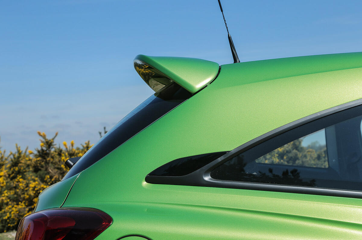 Vauxhall Corsa VXR rear spoiler