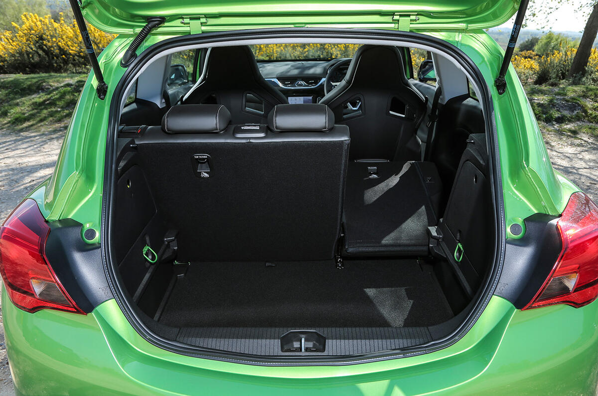 Vauxhall Corsa VXR boot space