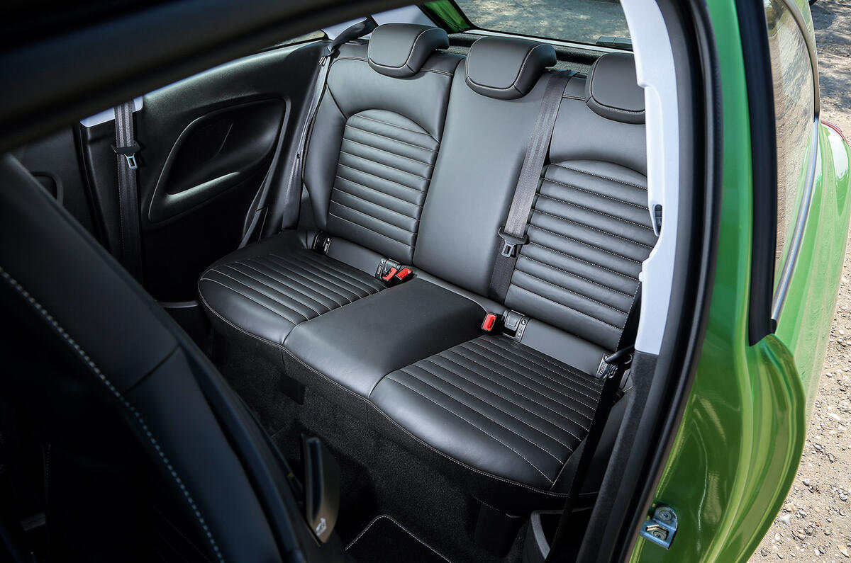 Vauxhall Corsa VXR rear seats