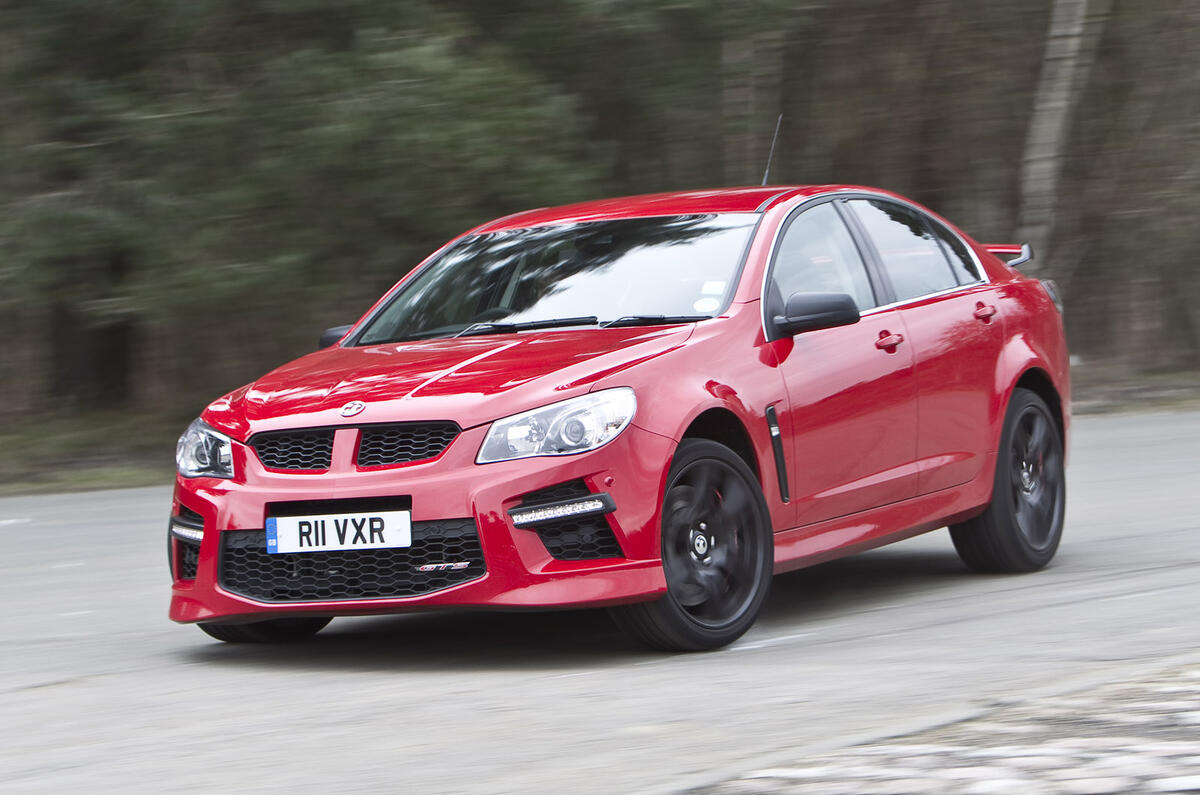 Vauxhall VXR8 GTS hard cornering