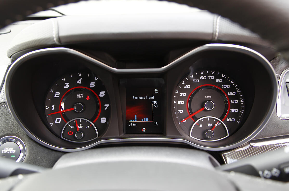 Vauxhall VXR8 GTS instrument cluster