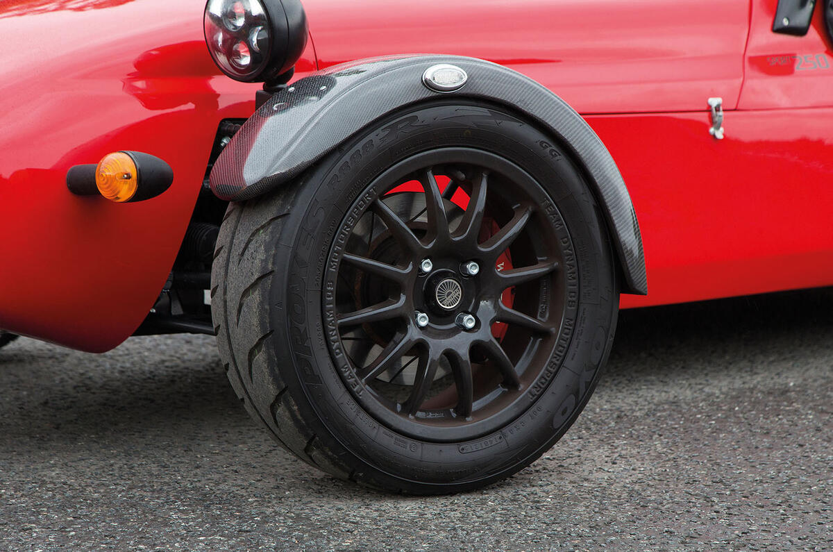 Westfield Sport 250 alloy wheels