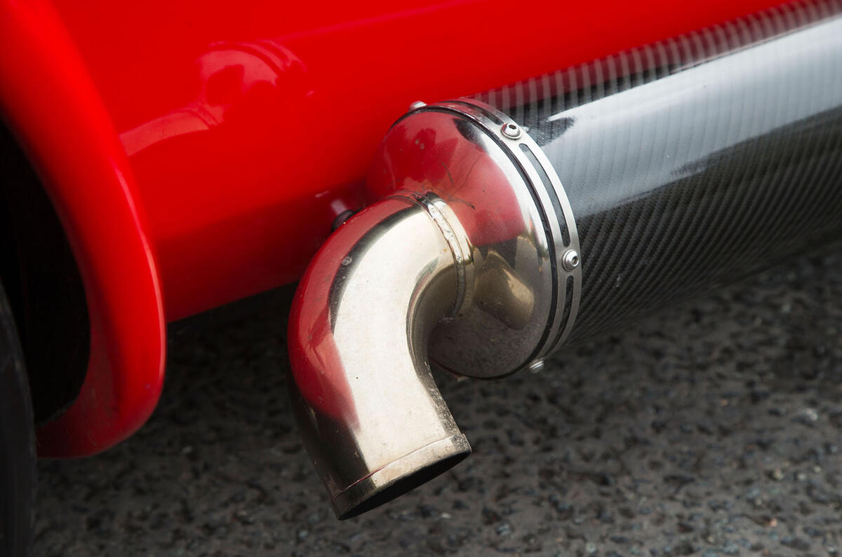 Westfield Sport 250 chrome exhaust