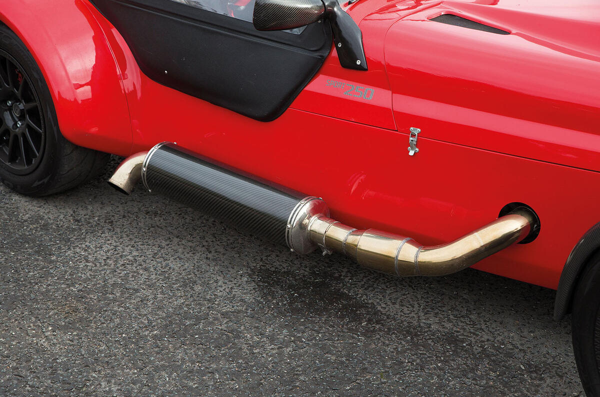 Westfield Sport 250 exhaust system