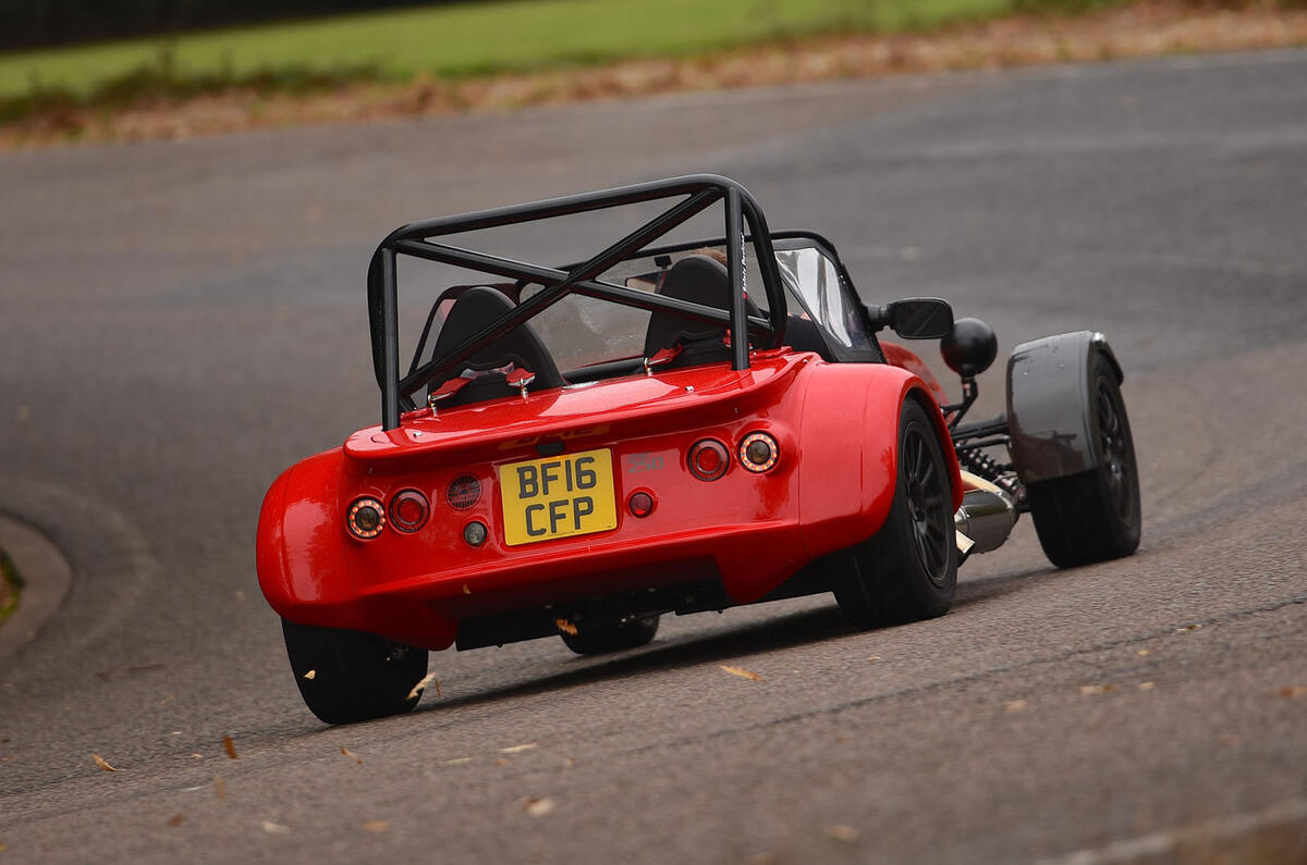 Westfield Sport 250 rear cornering
