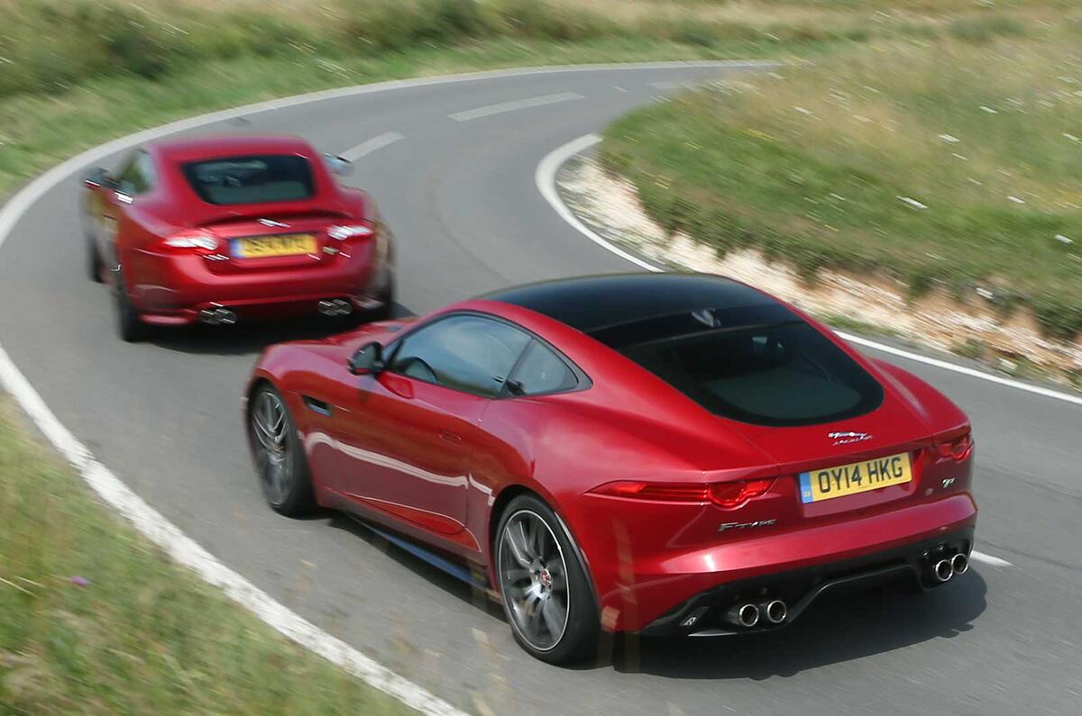 no title Comparison: Jaguar XK Dynamic R versus Jaguar F-type R coupe