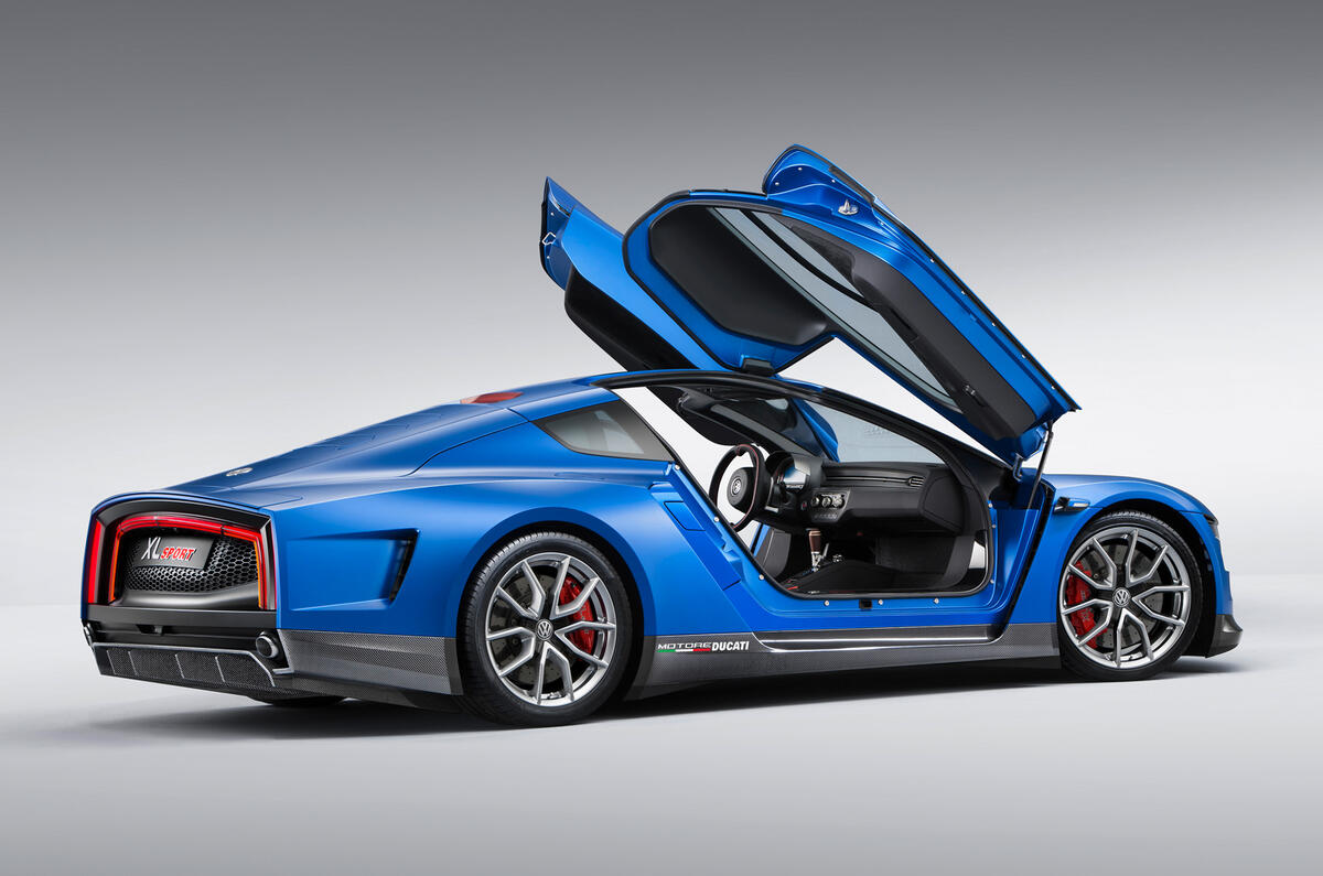 VW reveals 167mph Ducati-engined XL Sport concept VW reveals 167mph Ducati-engined XL Sport concept