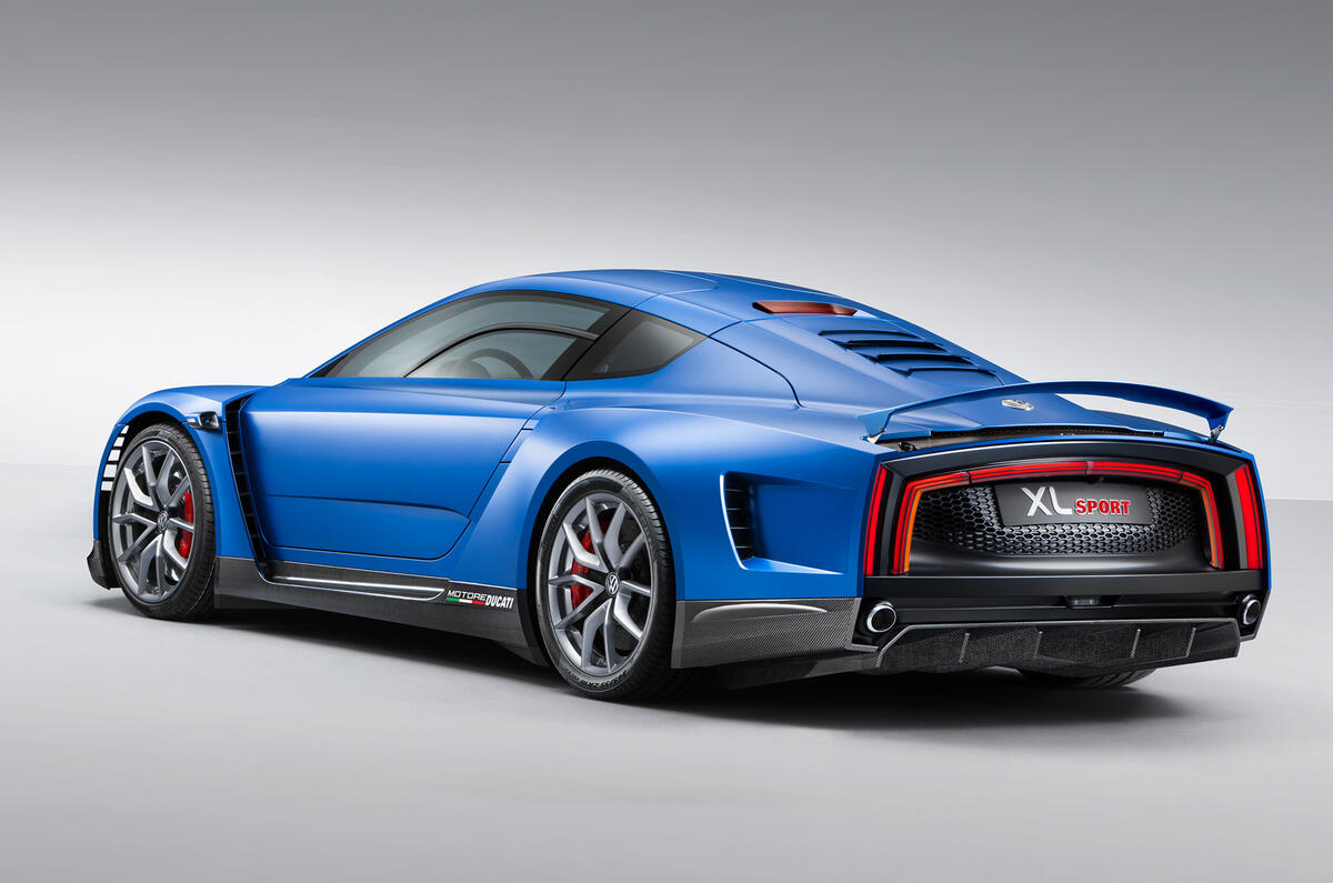 VW reveals 167mph Ducati-engined XL Sport concept VW reveals 167mph Ducati-engined XL Sport concept