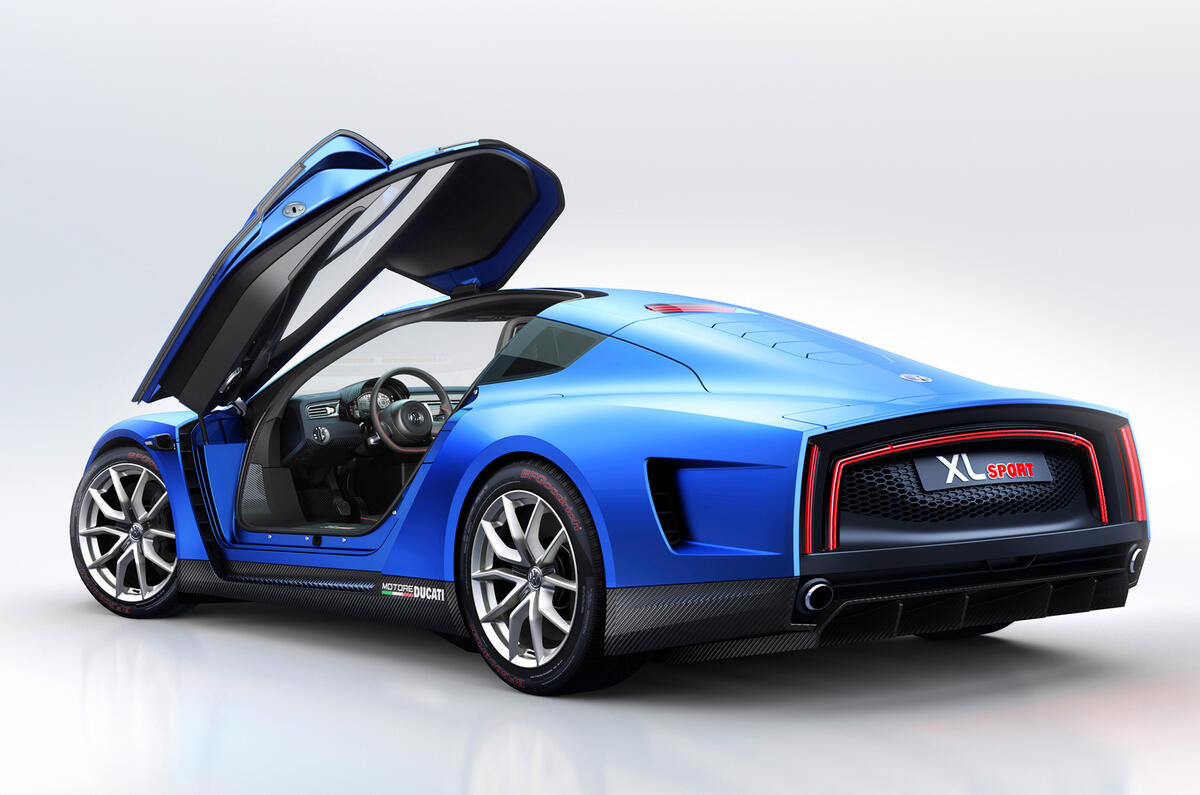 VW reveals 167mph Ducati-engined XL Sport concept VW reveals 167mph Ducati-engined XL Sport concept