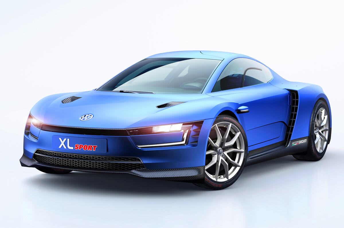 VW reveals 167mph Ducati-engined XL Sport concept VW reveals 167mph Ducati-engined XL Sport concept