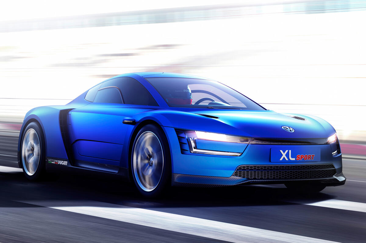 VW reveals 167mph Ducati-engined XL Sport concept VW reveals 167mph Ducati-engined XL Sport concept