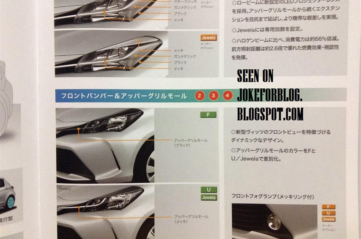 no title Facelifted Toyota Yaris pictures leaked online