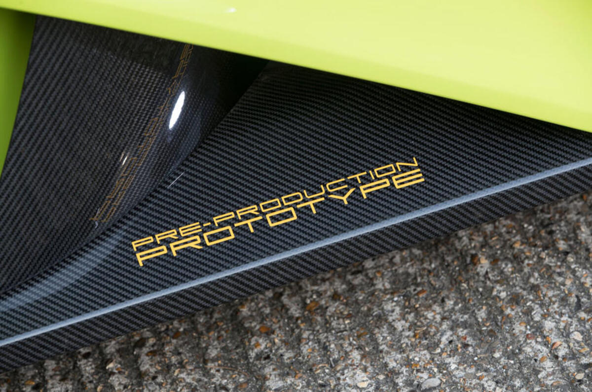 Zenvo TS1 GT pre-production badging