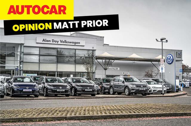 VW dealership MP column