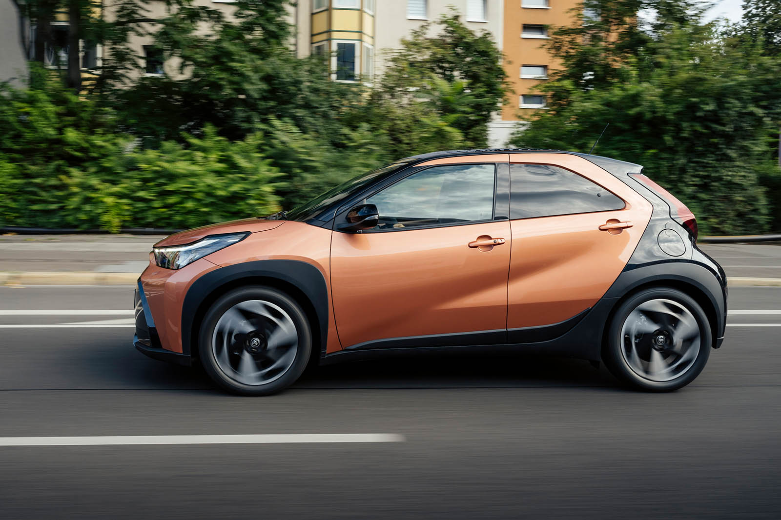 Toyota Aygo X review 2025 002 side panning